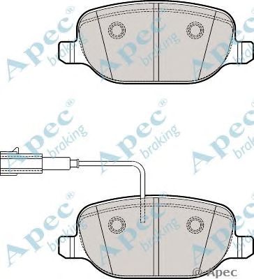 APEC BRAKING pad2039 -  Комплект тормозных колодок, дисковый тормоз